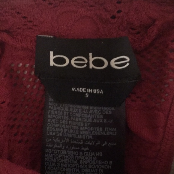 Bebe long sleeved shirt size S Rhubarb - Picture 4 of 4